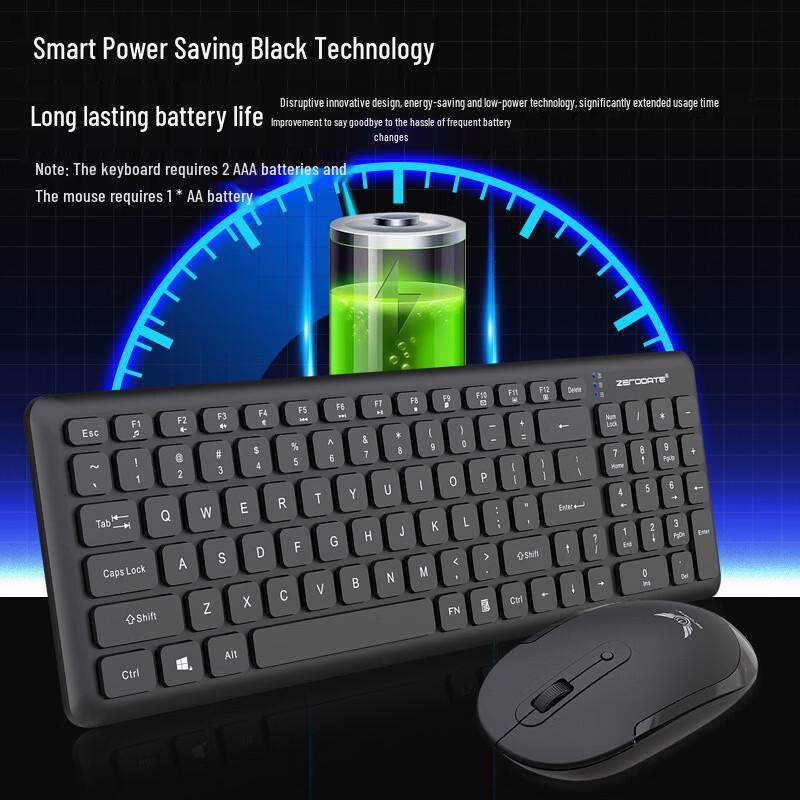 Zero Hour Office 2.4G Wireless Keyboard Mouse Combo