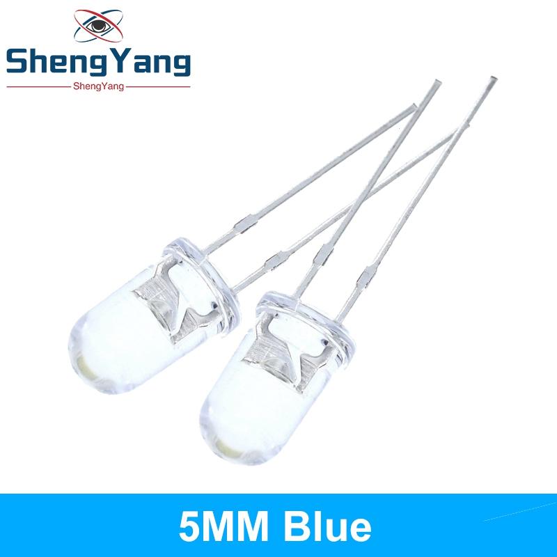 10/20/100 Stück LED Transparent Rund 3MM 5MM Super Hell Wasser Klar Grün Rot Weiß Gelb Blau Licht LED Glühbirnen Leuchtdiode