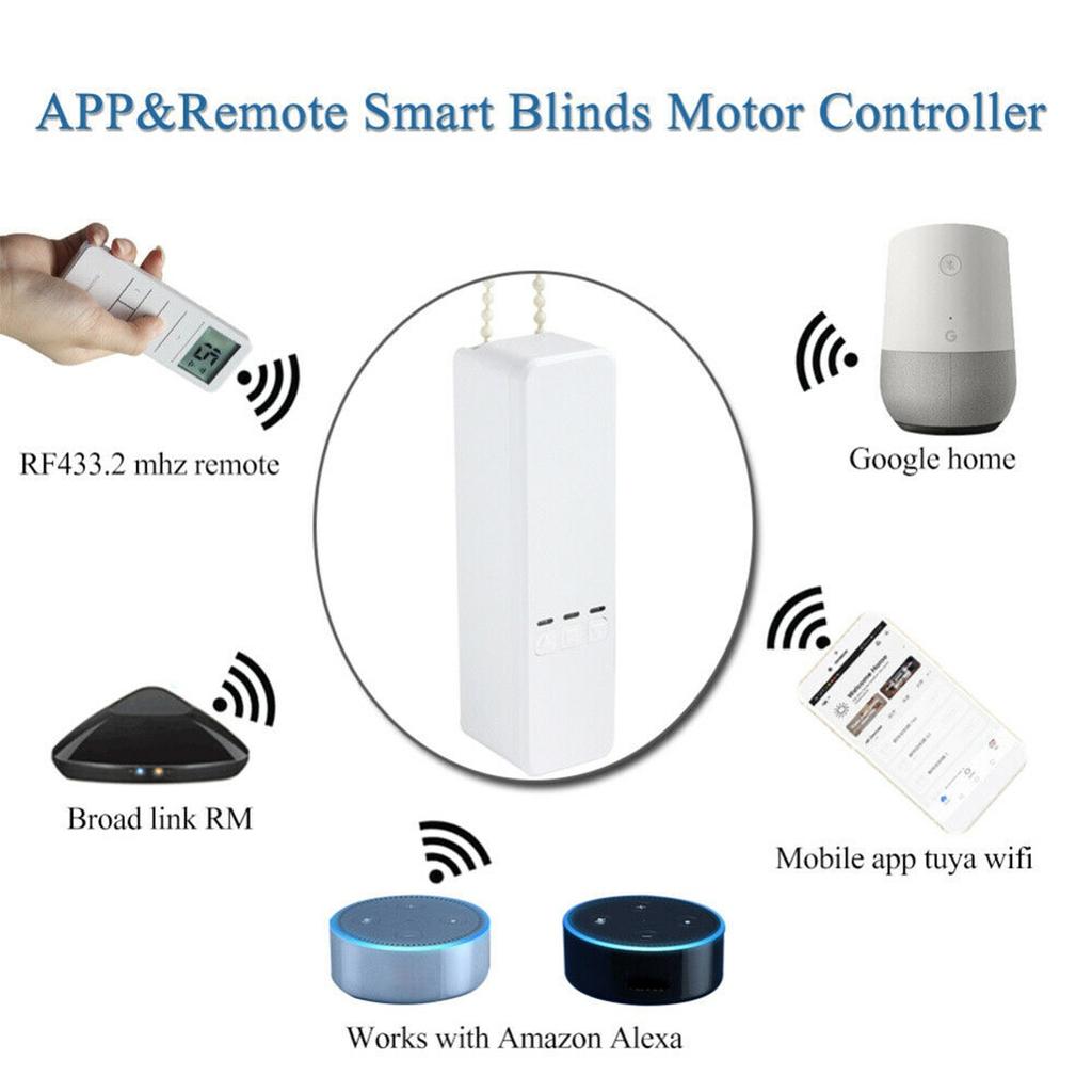 AUGIENB Smart Home Blinds Automation Kit WIFI Electric Smart Motorized Window Blinds w/ APP Remote Control