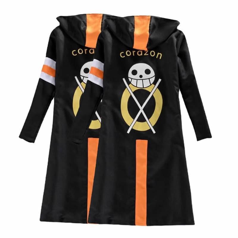 Anime ONE PIECE COS clothing Anime Trafalgaro second generation third generation black robe cape cape clothing