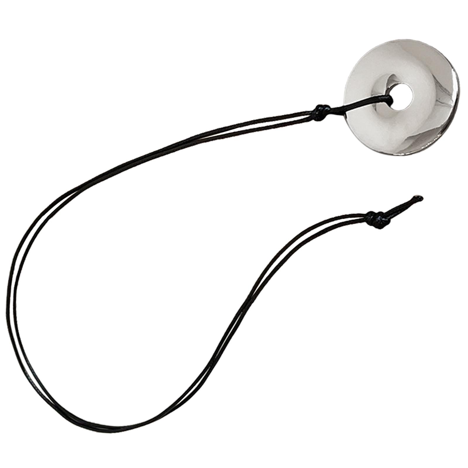 

Модное ожерелье-подвеска с пряжкой из авантюрина, аксессуар с кожаным шнурком регулируемой длины для повседневного использования мужчинами и женщинами 2