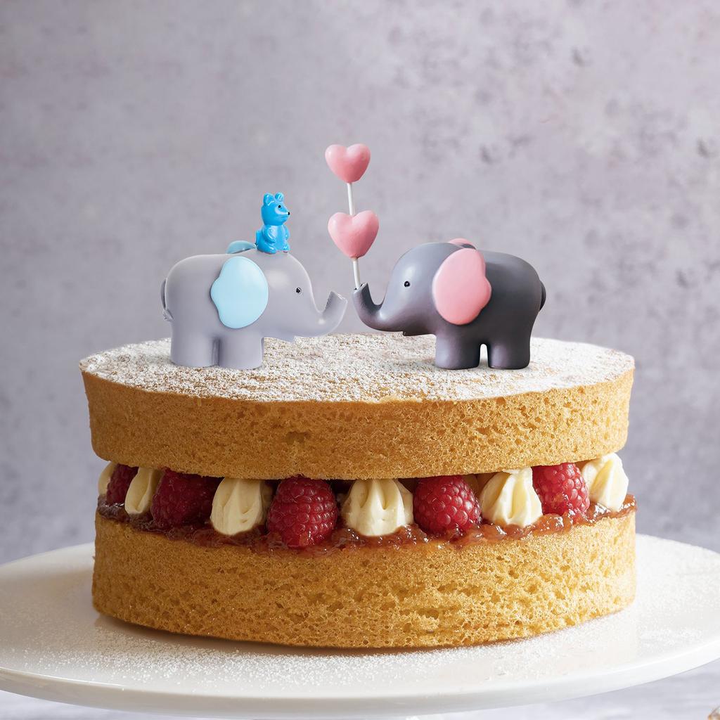 Elephant Cake Decoration Resin Lucky Cute Elephant Cake Toppers For Birthday Wedding Celebration