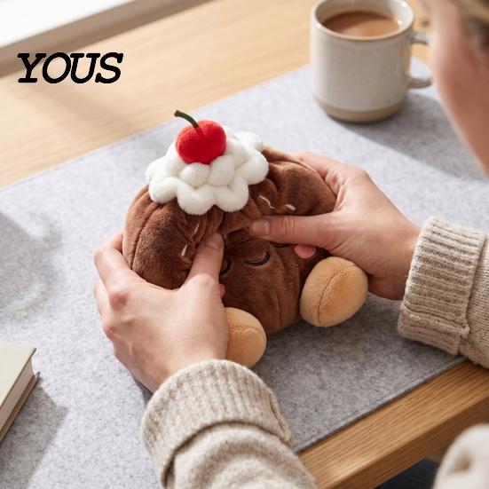 Skin Friendly Soft Pillow Cute Dumpling Plush Toy, Stuffed for Stress Relief And Anxiety Sensory Toy Focus Relief, Kawaii Food Plushie
