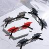 Fashion Rimless Unisex Design Sunglasses Trendy Bat Shaped Sun Eyeglasses Women Male Classic Vintage Sunglasses Halloween Accessories Oculos De Sol