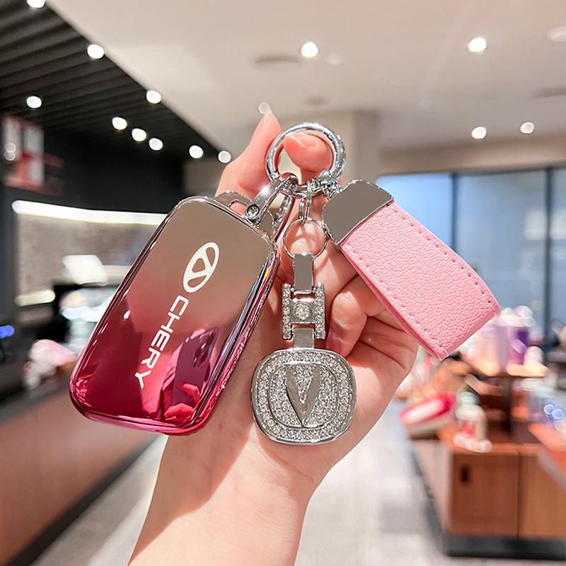 Chery QQ Ice Cream Car Key Case for Tiggo 5x/Arrizo 5 - Fashionable Female/Male Key Shell Bag