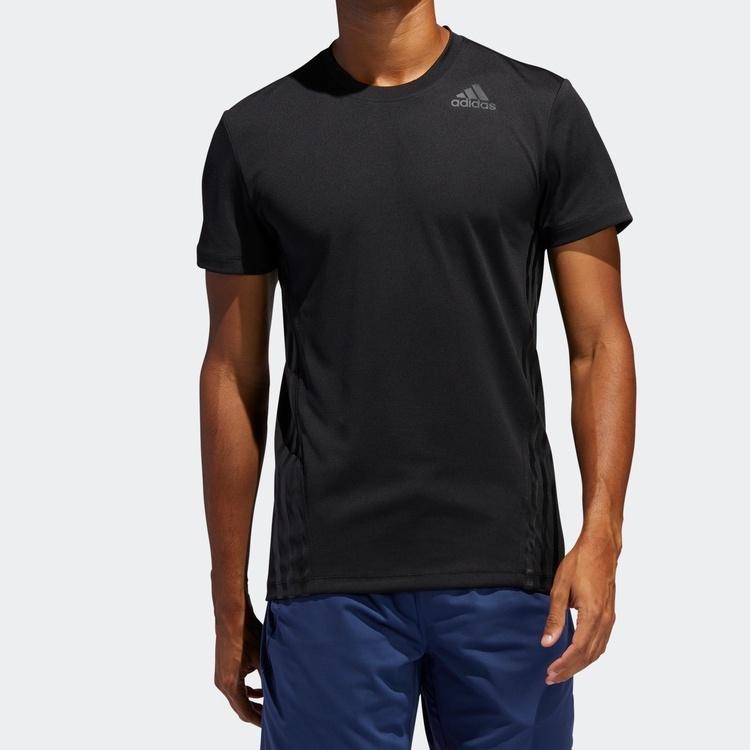 adidas Casual Sports Round-neck Short-sleeve Tee Men Black Men's FL4309