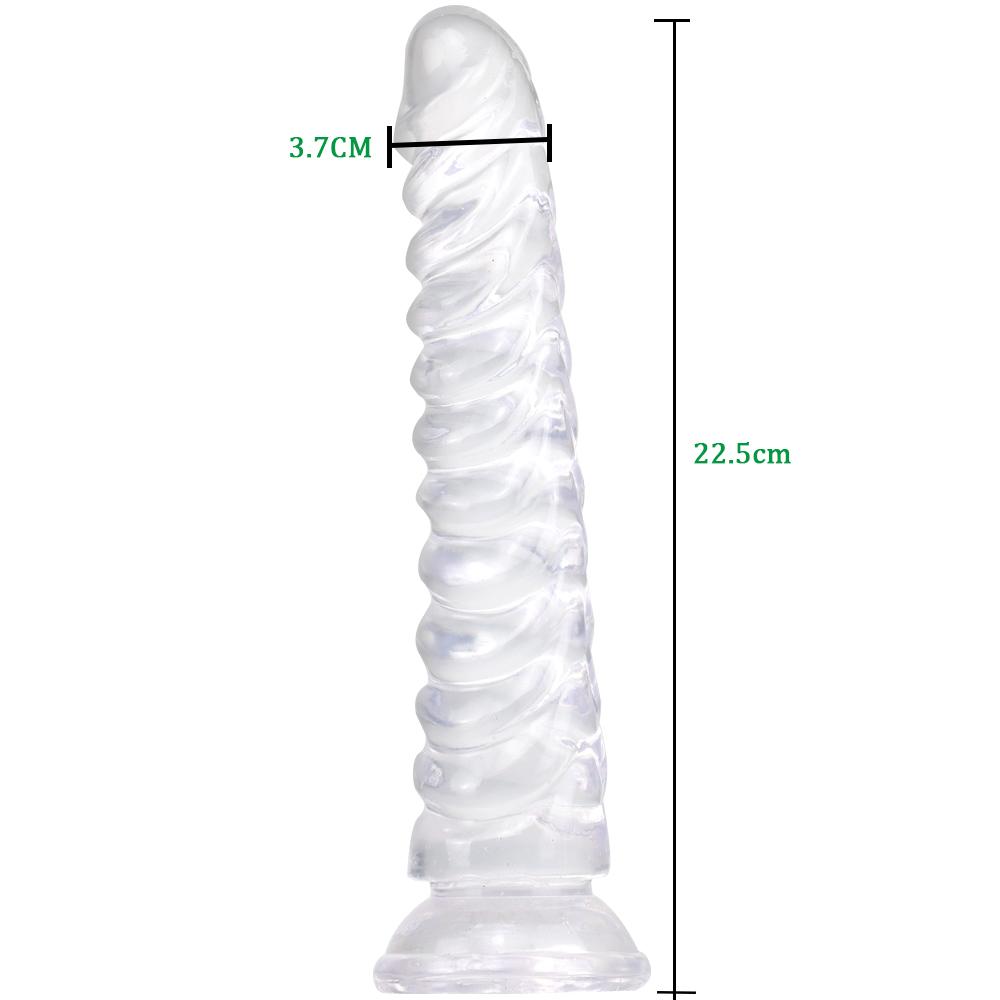 Realistisk dildokan for kvinner RUNYU Sexleketøy Fake Penis Anal Butt Plug