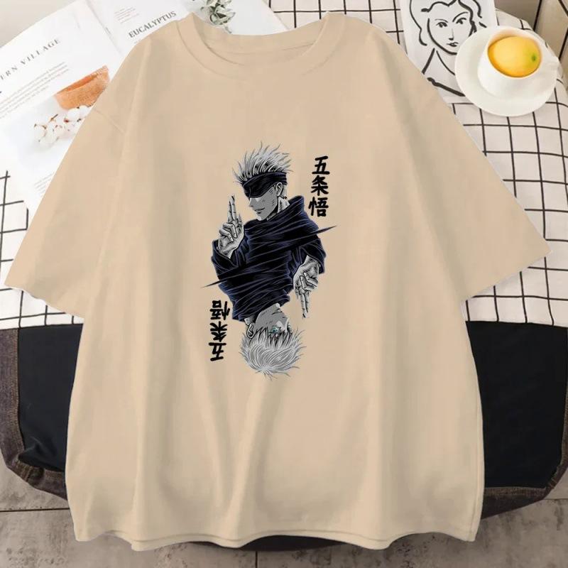 Anime Jujutsu Kaisen Satoru Gojo Graphic Printed T-shirt Unisex Casual Short Sleeve Summer T-shirt