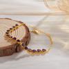 Sterling Heart Shape Bracelet With Natural Garnet Gemstone Women Sweet Style Daily Wear Jewelry