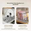 Practical Countertop Rack For Drying And Storing Cookware Lids Dishes Utensils Easy To Clean Plastic Pot Lid Holder