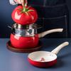 Cute Tomato Design Maifan Stone Saucepan