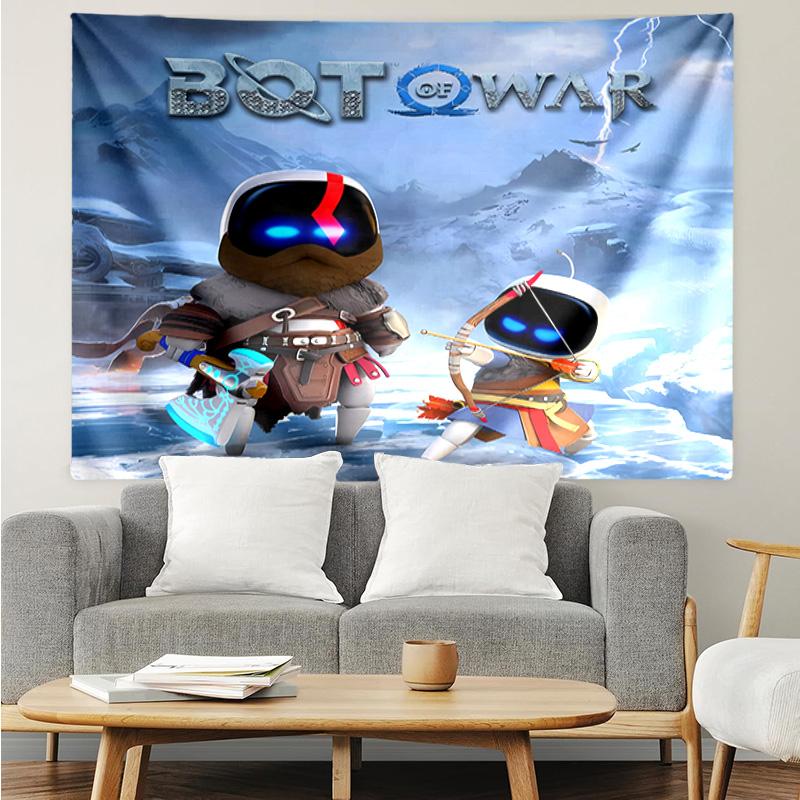 Astro Bot2 Tapestry for Bedroom Aesthetic Classroom Tapestries Wall Hanging for Living Room Dorm Office,Ideal Creative Gift