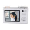 Digital Camera 1080P HD 48MP 8X Zoom Front Rear 2 Lens Portable Small Auto Focus for Students White