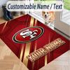Custom Text Printed Rug San Francisco 49ers Non Slip Floor Carpet For Home Room Decor