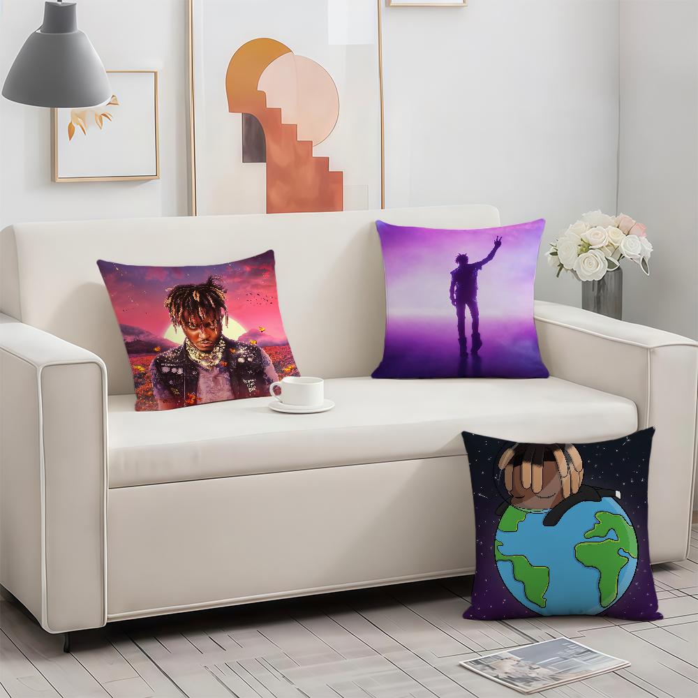 Rapper J-Juice W-WRLD povlak na polštář Oboustranně potištěný Polyesterový povlak na polštář Vzor Dekorativní zip Povlak na polštář