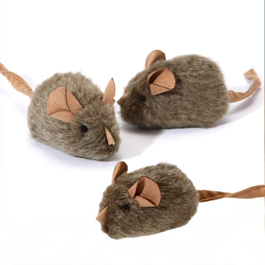 Intelligent Sound-Sensing Plush Mouse Cat Toy - Interactive Self-Amusement Teasing Stick