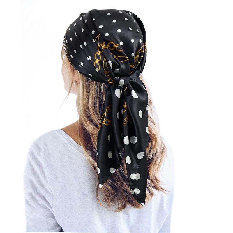 

Хип-хоп хиджаб шарф женский принт шейный платок платок квадратный атласный шелковый шарфы шали и накидки женская пашмина бандана 90x90cm