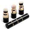 3-in-1 Mini Makeup Brush Set Detachable Powder Brush Reusable Foundation Brush  Makeup Application