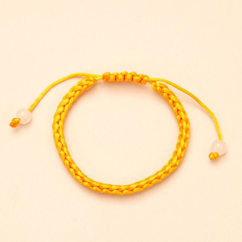 

Red Woven Couple Bracelets - Five-Color Ethnic Style Hand Ropes, Holiday Gifts