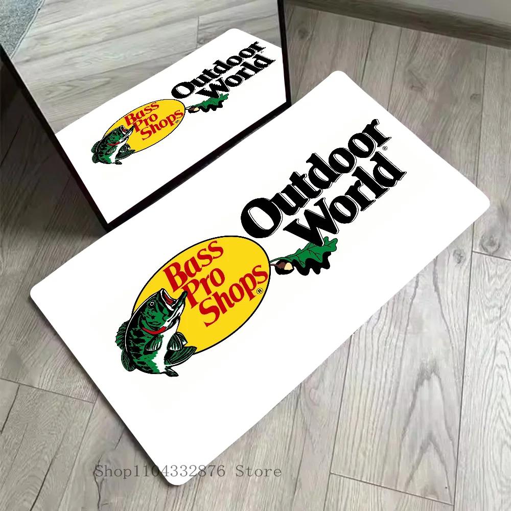 

VIKAMA Bass Pro Shops Floor Mat Absorbent Non-Slip Area Rug Home Decor Kitchen Bathroom Carpet Doormat Fishing Hunting Theme 40x60cm