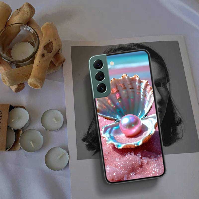 

Beautiful Open Oyster Shell Phone Case For Samsung Galaxy S22 S25 Ultra S21 S10 Plus S26 Edge S20 S23 S24 FE Cover Silicone Samsung S26 Plus 5G