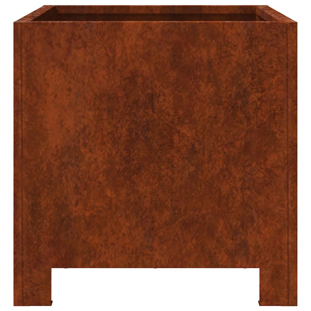 Vidaxl Doniczki Ogrodowe 2 Szt. 30X30X30 Cm Stal Kortenowska