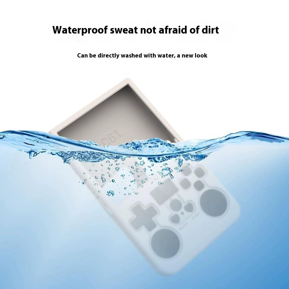 For R36MAX Open Source Handheld Game Console Portable Silicone Protective Case with Wrist Strap