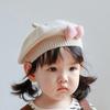 Children'S Beret Baby Hat Cute And Super Cute Autumn And Winter Girl'S Stylish Korean Style Princess Knitted Wool Painter'S Hat
