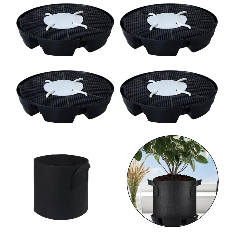 Auto Watering Garden Tray For Potted Plant Adjustable Hydrations System Durability Plastic Construction