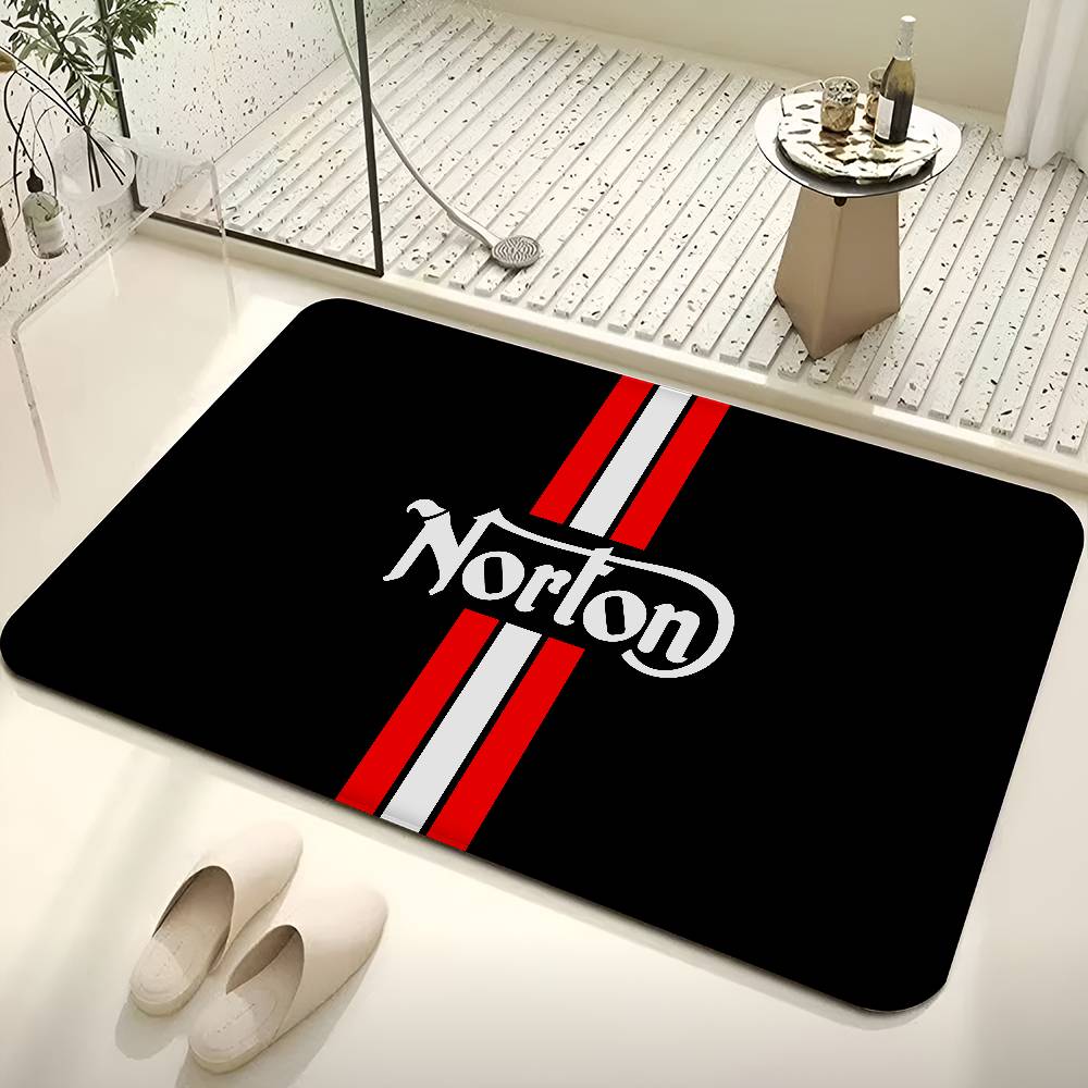 Motorcycle Racing N-Nortons Room Mats Washable Non-Slip Living Room Sofa Chairs Area Mat Kitchen Alfombra