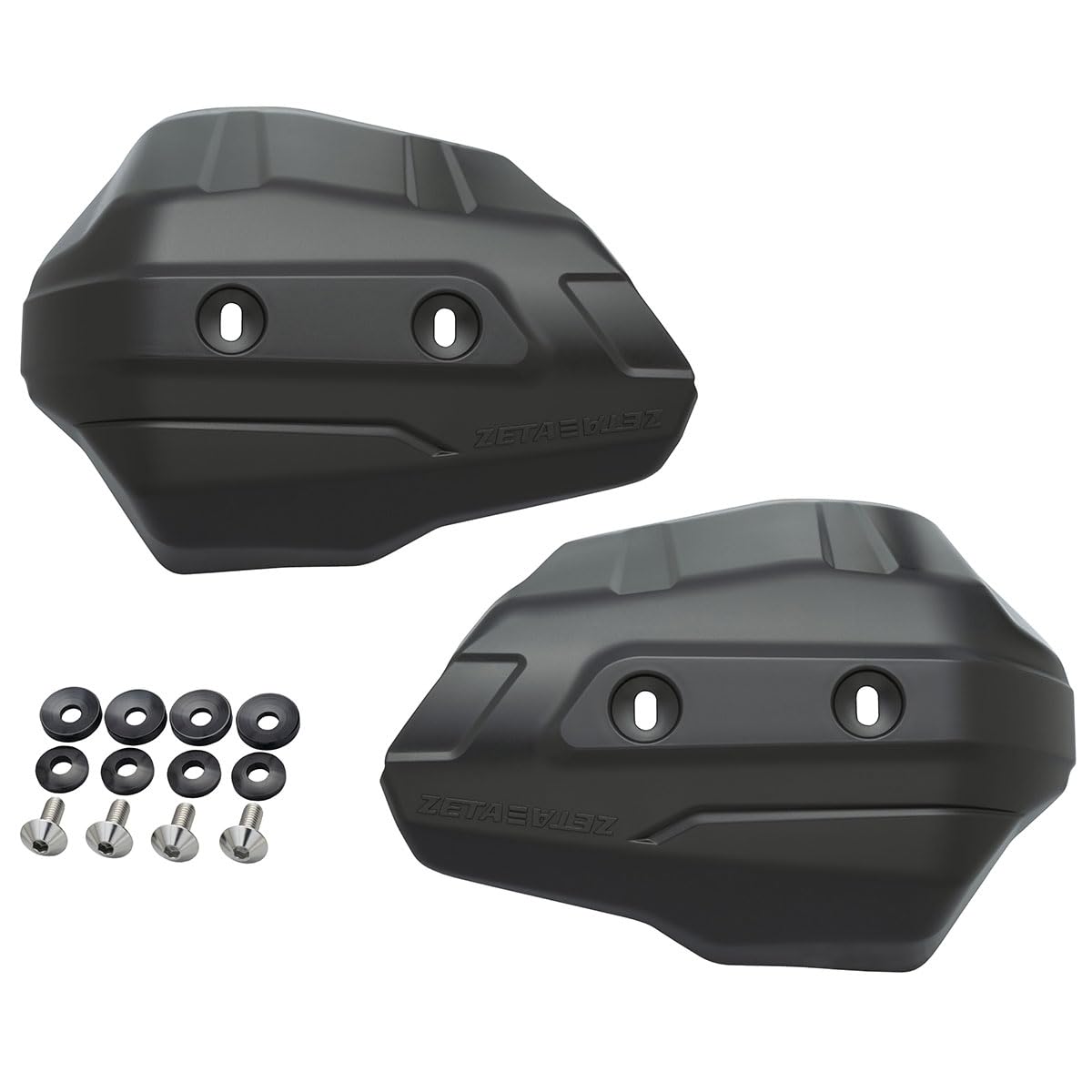 

ZETA RACING Защита рук Armor для совместима с защитой рук Armor и Регулируемая реверсивная матовая Также Dirtfreak F5365 Защиты, Черный, Scudo, серия. чёрный