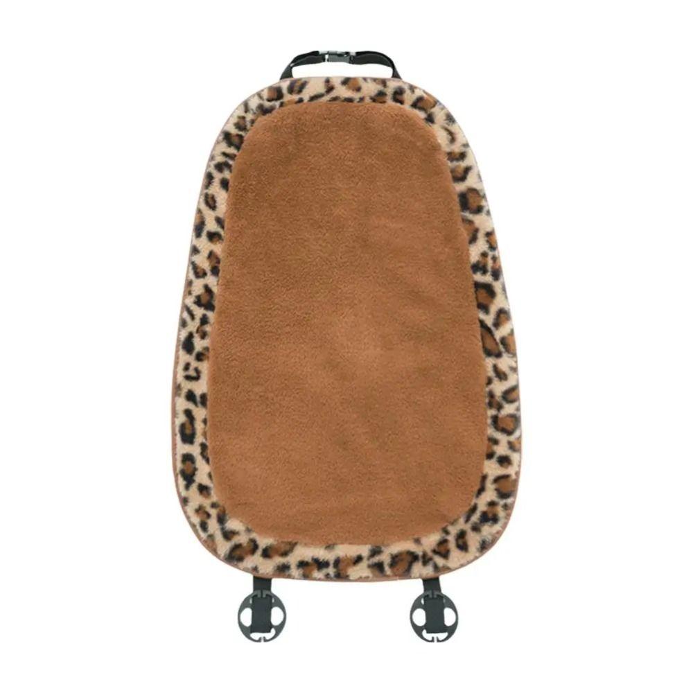 Flower Car Seat Decoration Comfortable Plush Seat Cushion Leopard Print Car Headrest Headrest