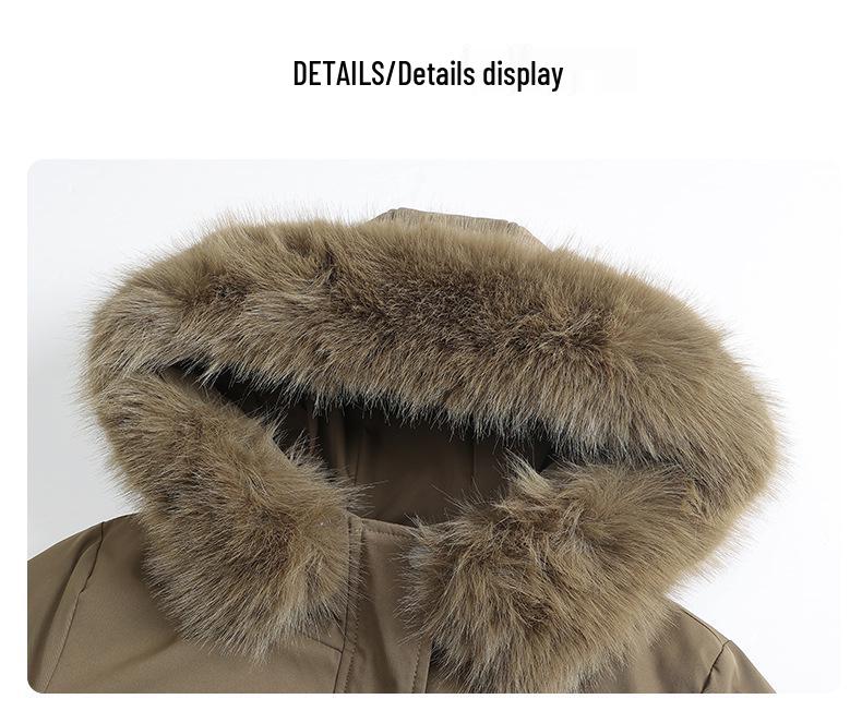 2025 Stylish Women's Cotton Padded Parka - Warm Winter Fashion for Middle-aged & Elderly