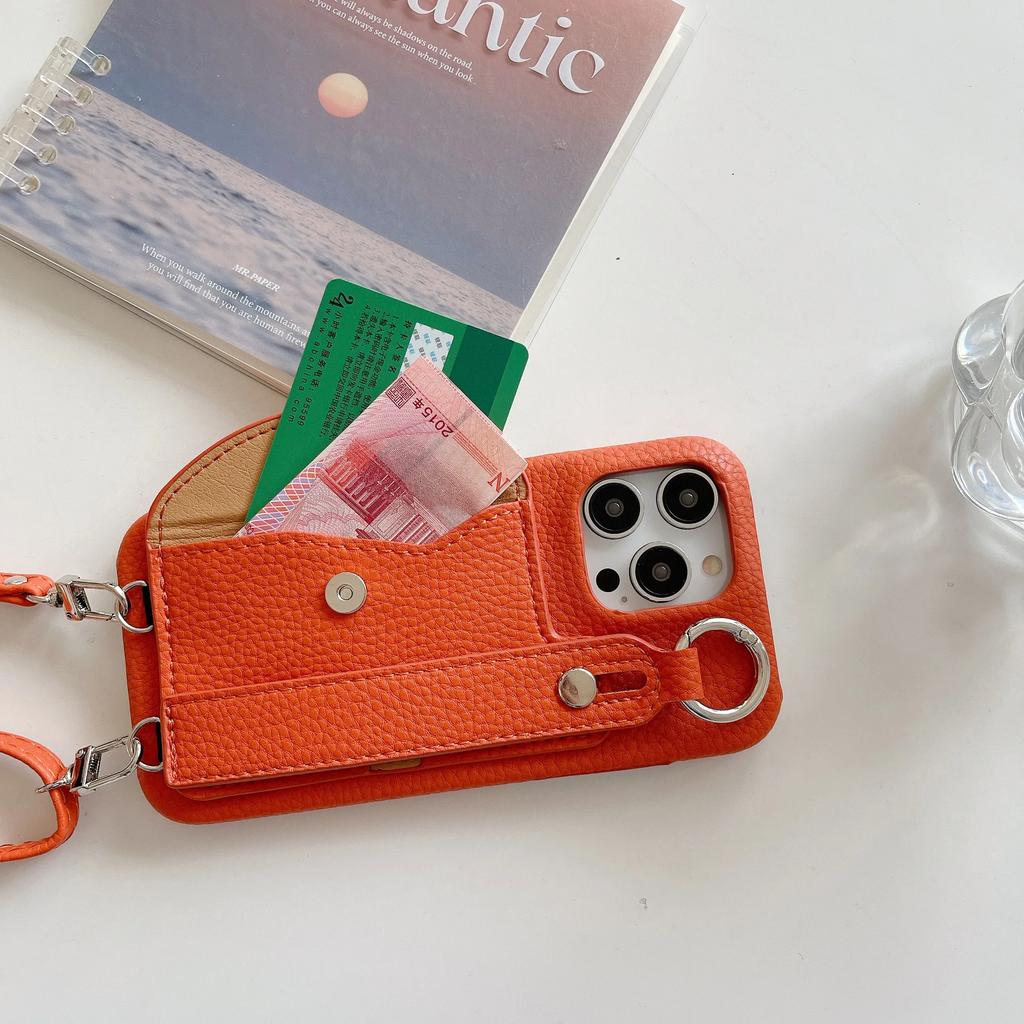 Crossbody Lanyard Wrist Strap Case for IPhone 13 12 Mini 15 14 11 Pro XS Max X XR 7 8 Plus Card Holder Wallet Leather Cover