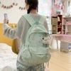 Schoolbag New Macaron Star Printed Backpack Middle School Girl Sweet School Bag Large Capacity Lightweight Backpack