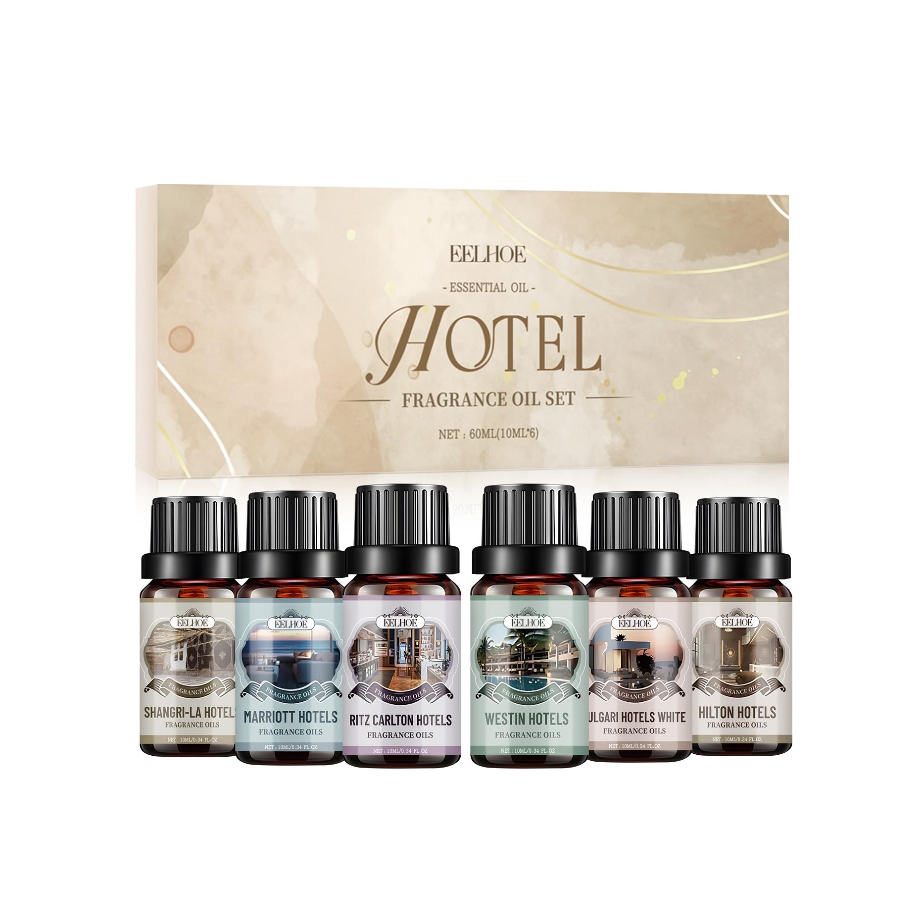 

EELHOE Hotel Aromatherapy Essential Oil Gift Set, Home Fragrance Oil for Home & Office, Long-Lasting Fresh Scent Aromatherapy Oil 6x10ml