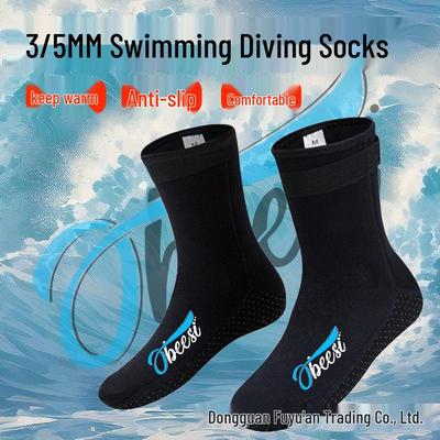 OBEESI 3/5MM Zesílené Protiskluzové Potápěčské Ponožky pro Surfing, Brodění, Pláž - Unisex Dospělí