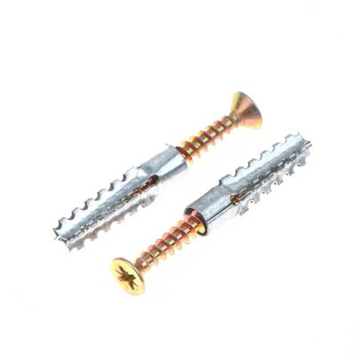 100Set 6/8Mm Wall Anchors And Screws Set Metal Expansion Plug And Self Tapping Screws Kit For Concrete Drywall Mounting