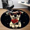 1PCLove Dog Office Round Area Rug,  Mat Suitable For Office, Under Office Chairs Bedroom Living Room Home Decor, Room Deco