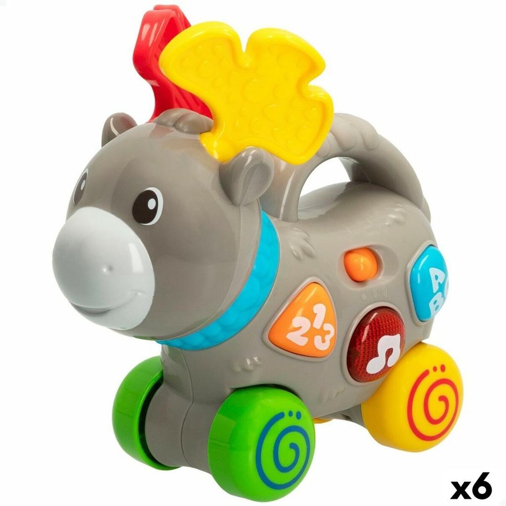 Pull-along Toy Winfun Elk 17 X 17 X 7.5 Cm (6 Units)