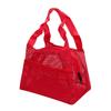 1Pcs Mesh Tote Bag Stylish Mesh Tote Bag Handbag Makeup Pouch Toiletry Bag Swim Storage Bag Suitable For Beach Vacation Cosmetic Bag