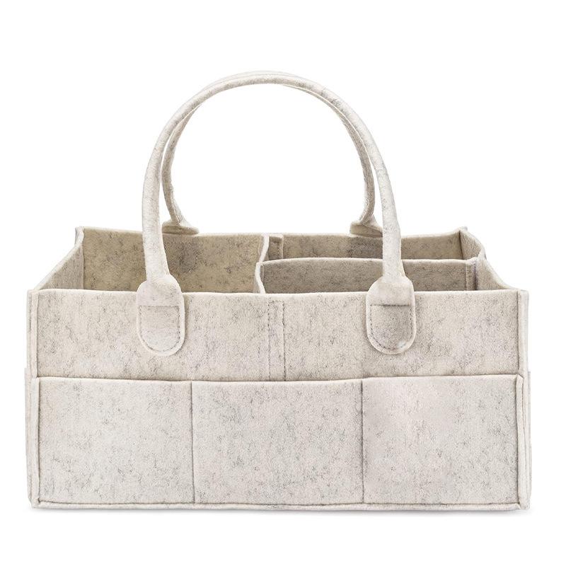 Handheld Felt Diaper Bag: Travel Baby Nappy Organizer & Mommy Bag