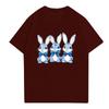 Easter - Men's Casual Baggy Bunny  Print T-shirt Round Neck Pull-over Short-sleeved Top