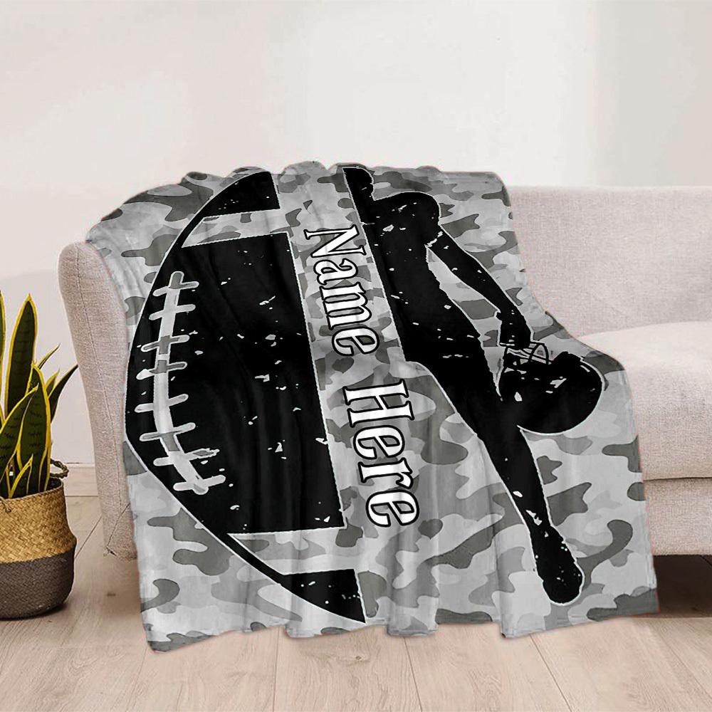 Customize Your Name Home Blanketss 80Th Birthday Celebration Floral Design Comfortable Soft Lightweight Blanket For All Seasons Suitable For Picnics