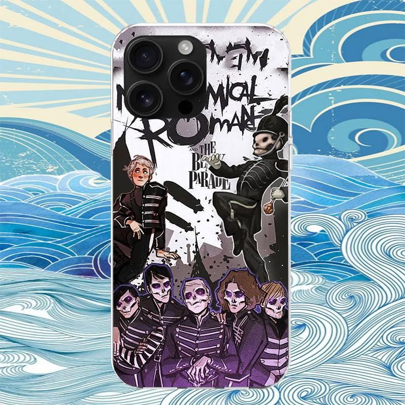 My Chemical Romance MCR Handyhülle Für iPhone 11 12 13 Mini 14 15 Plus 17 Air 16 Pro Max 16E 7 8 SE 2020 Benutzerdefinierte Druckabdeckung