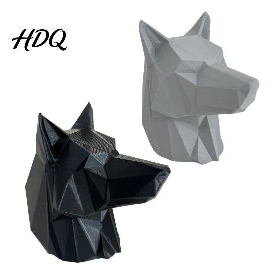 Creative Truck Decor Gift 3D Printed Wolf Car Trailer Hitch Decoration Howling
