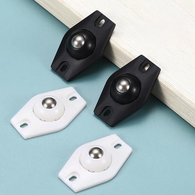 4 Stück Selbstklebende Rollen Lenkrollen 360 Grad Drehung Aufkleben Schwenkräder Klebrige Riemenscheibe Aufkleben Bewegliche Rollen Kit
