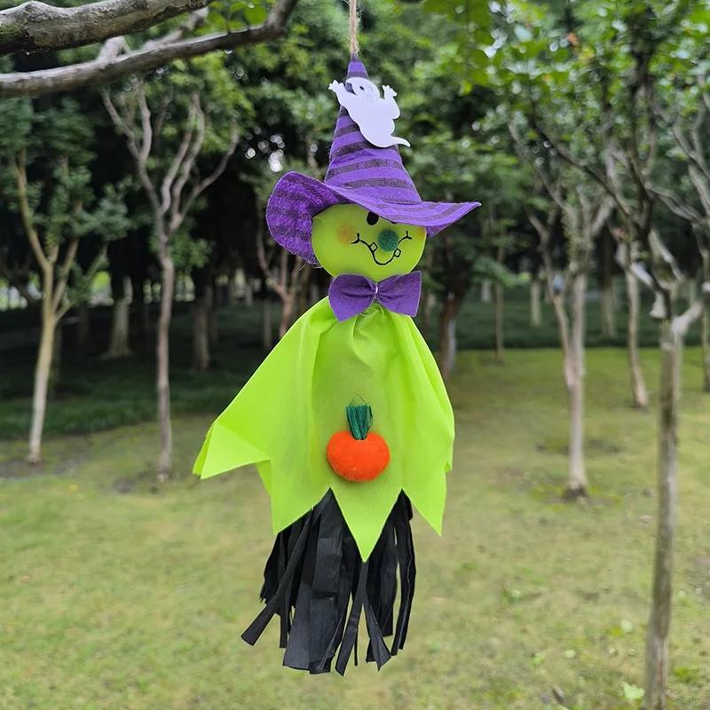 Halloween Ghost Doll Pendant,Halloween Home Haunted House Kindergarten Hanging Decorations Props