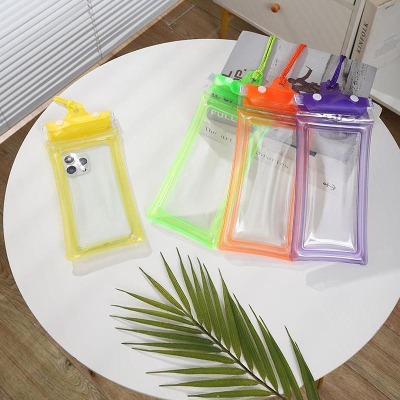 Waterproof Phone Pouch Touch Screen Compatible For Swimming Underwater Photography Neck Hanging Rafting Diving