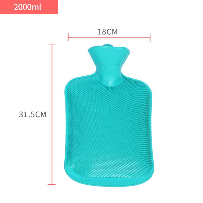 1500/1000ml Thick Hot Water Bottles Portable Rubber Winter Warm Hot Water Bag Hand Warmer Water Filled Silicone Hot Water Bag